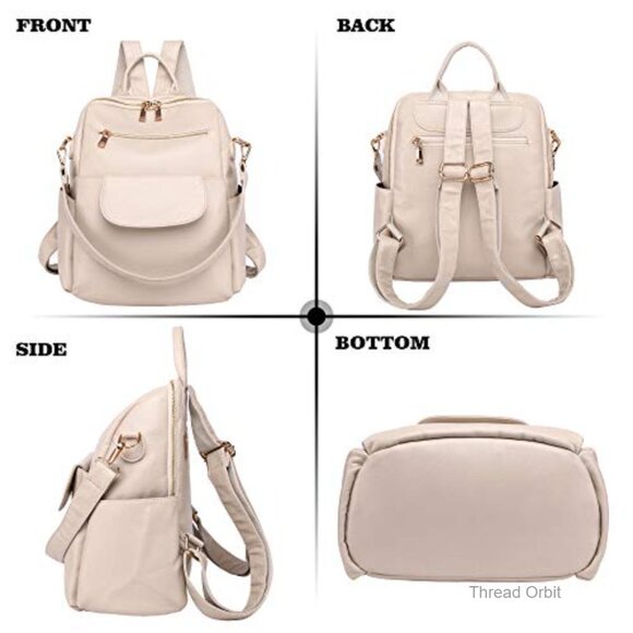 Waterproof Convertible Backpack Purse with 8 Pockets, Travel Daypack main image 4